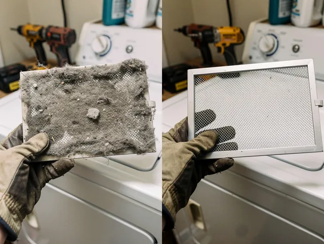 Professional lint trap cleaning by Scituate Dryer Vent Cleaning in Scituate