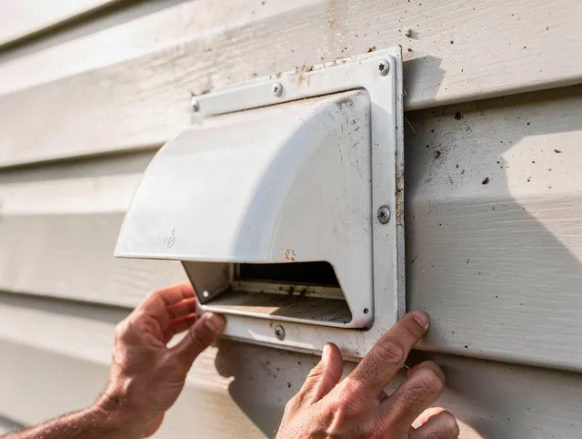Scituate Dryer Vent Cleaning technician delivering thorough residential dryer vent cleaning service in Scituate